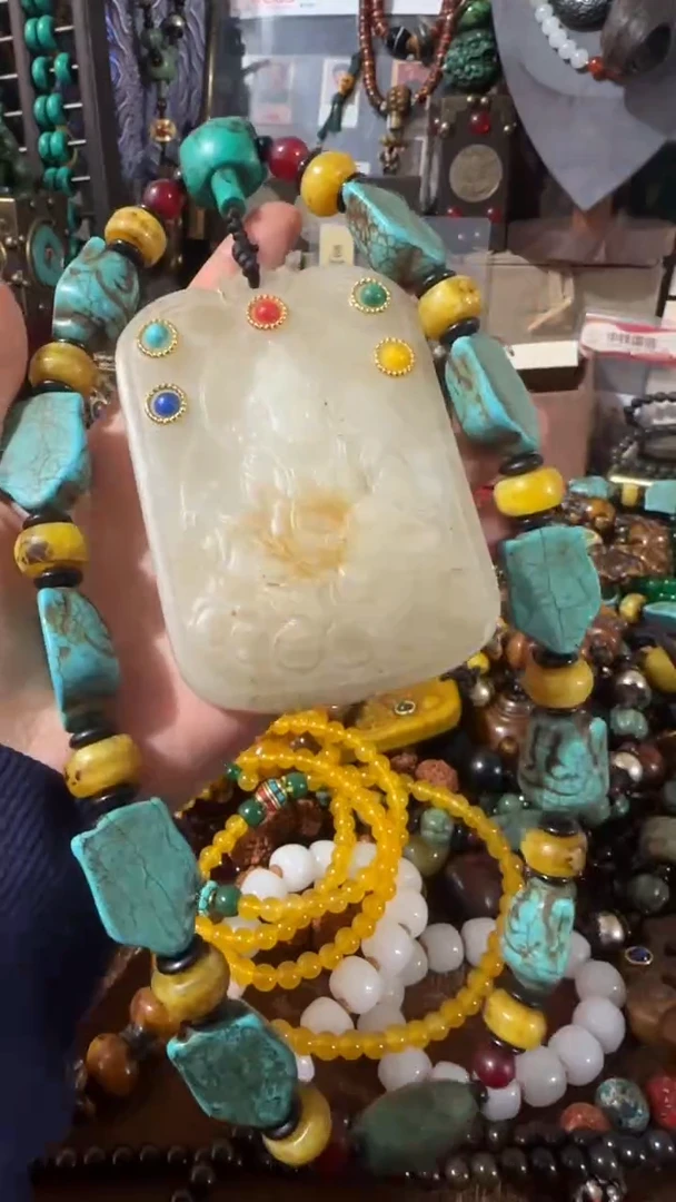 【闪购商品】和田玉颈饰未镶嵌黄财神