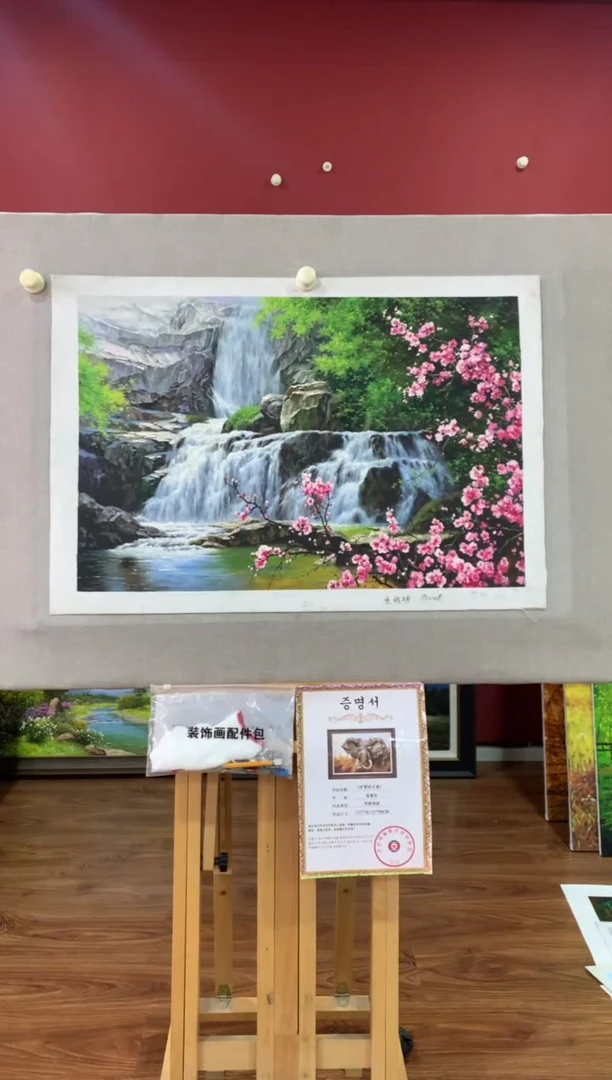 油画【83号】朝鲜原创手绘油画【功勋Ⅰ级画家丨孤品佳作】【顺丰包邮】
