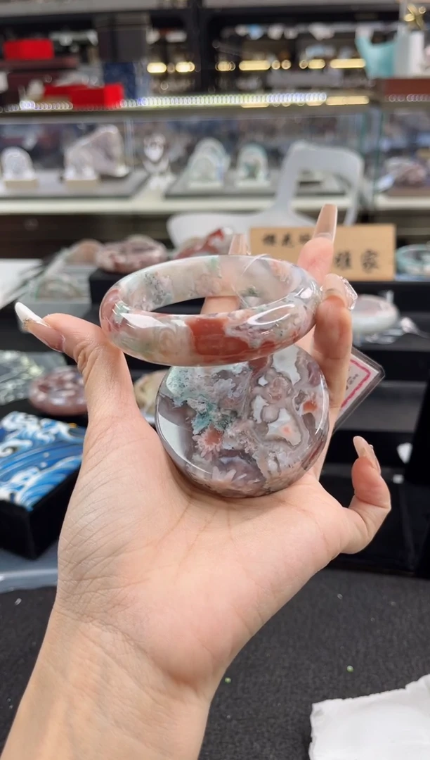 未镶嵌手镯石英质玉60圈口（赠品镯心）6S83