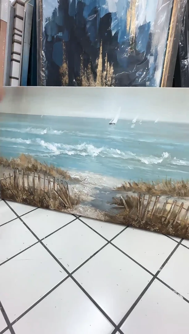 168现代艺术装饰画油画60cm*120cm