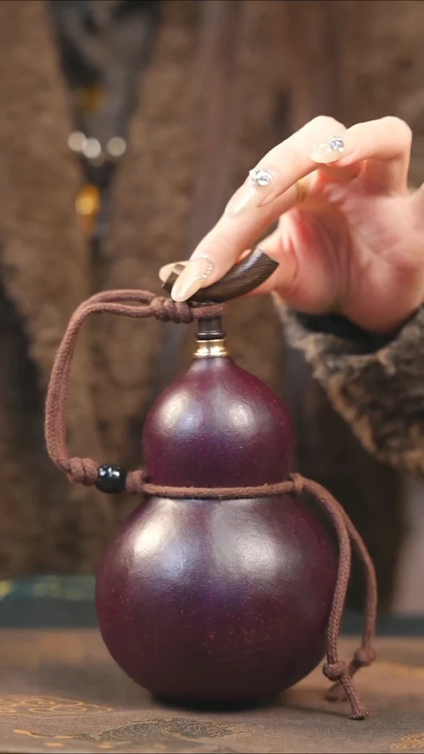 【闪购商品】XH288大漆酒葫芦不包手串及旋转底座