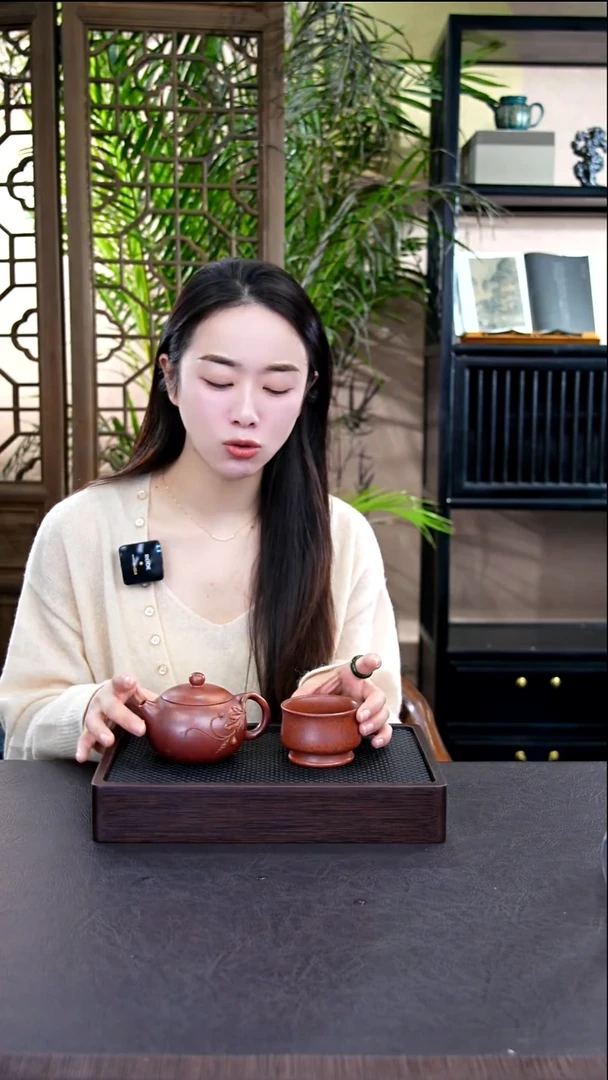 茶壶紫砂芥**子天星泥花器西施送杯子