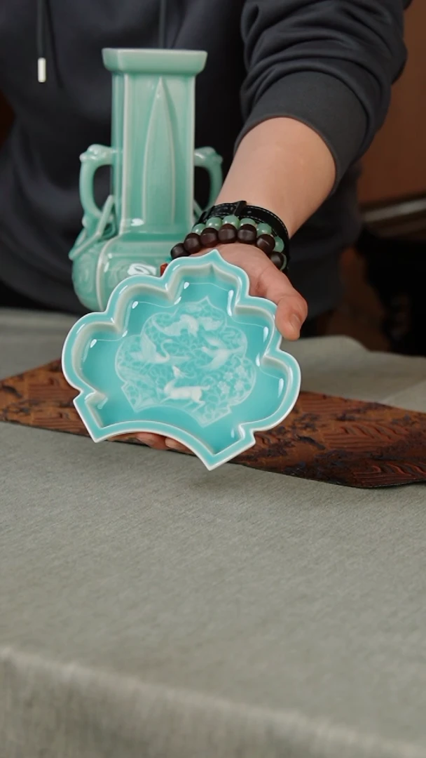 【闪购商品】三个福寿禄盘 一套（李生和底款）