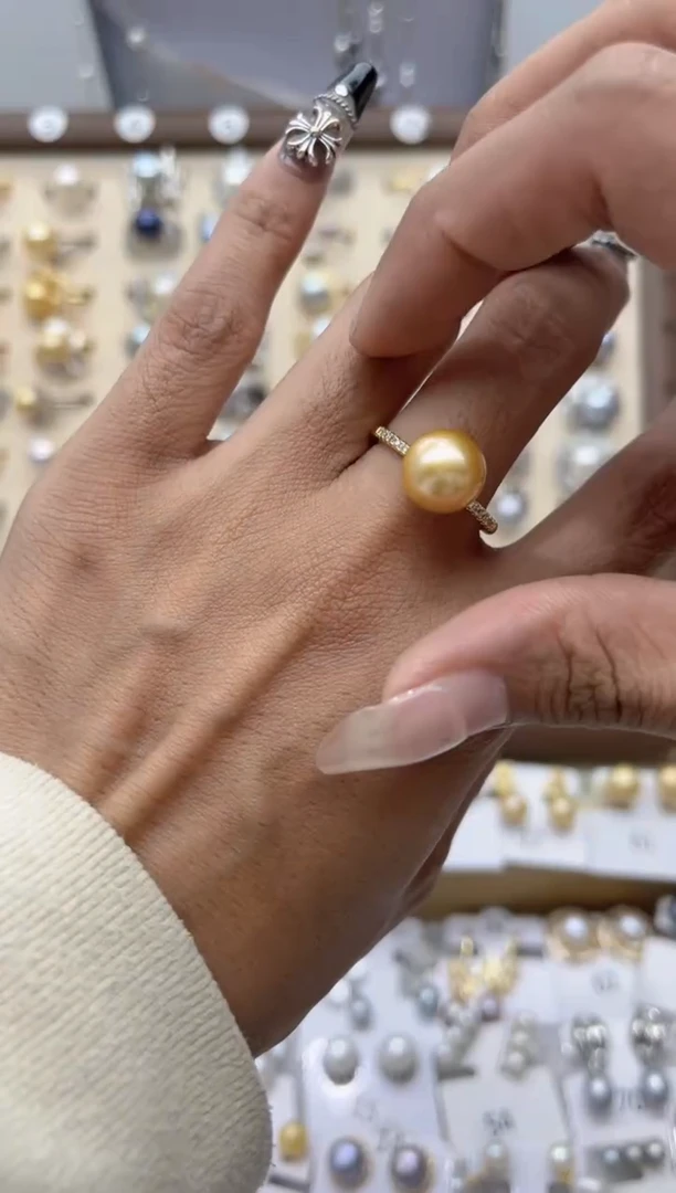 【闪购商品】淡水珍珠戒指合金55