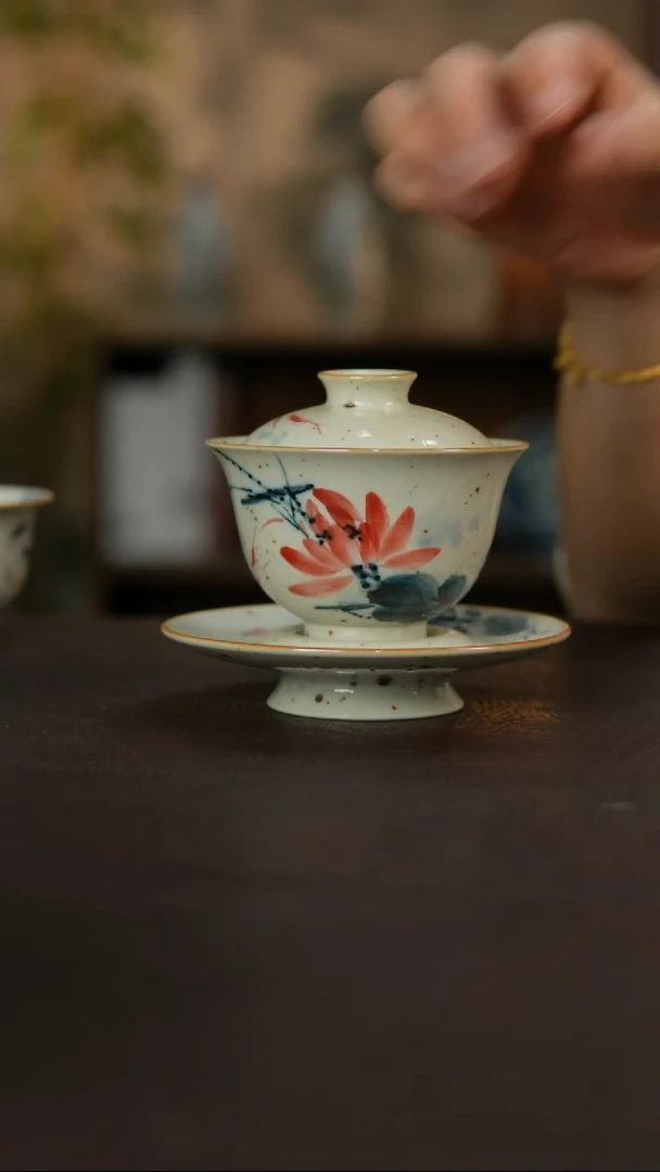 杯景德镇陶瓷杯碗柴烧多人