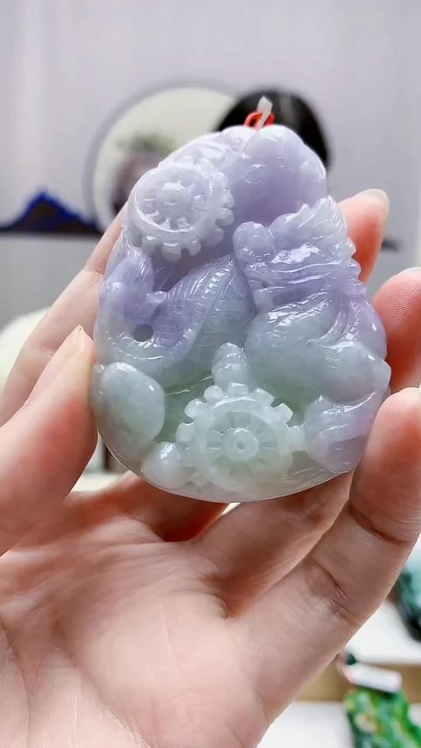 未镶嵌定制翡翠4812zm-毛货挂件73