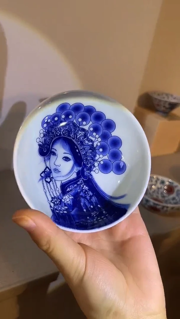 景德镇高温瓷花旦普洱