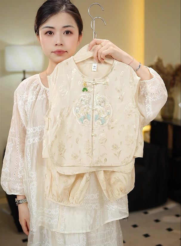 【现货】夏季2025儿童新款潮流新中式古风汉服薄款套装59061