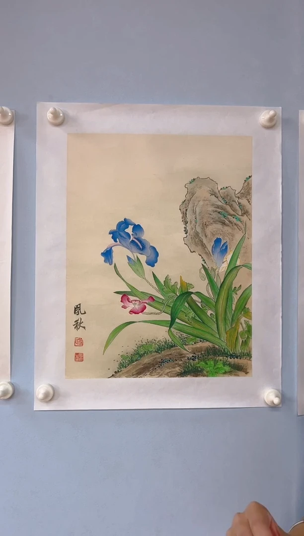 国画宾*生凤秋老师兰花