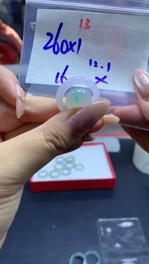 未镶嵌定制翡翠戒圈#260元-毛货需精细抛光