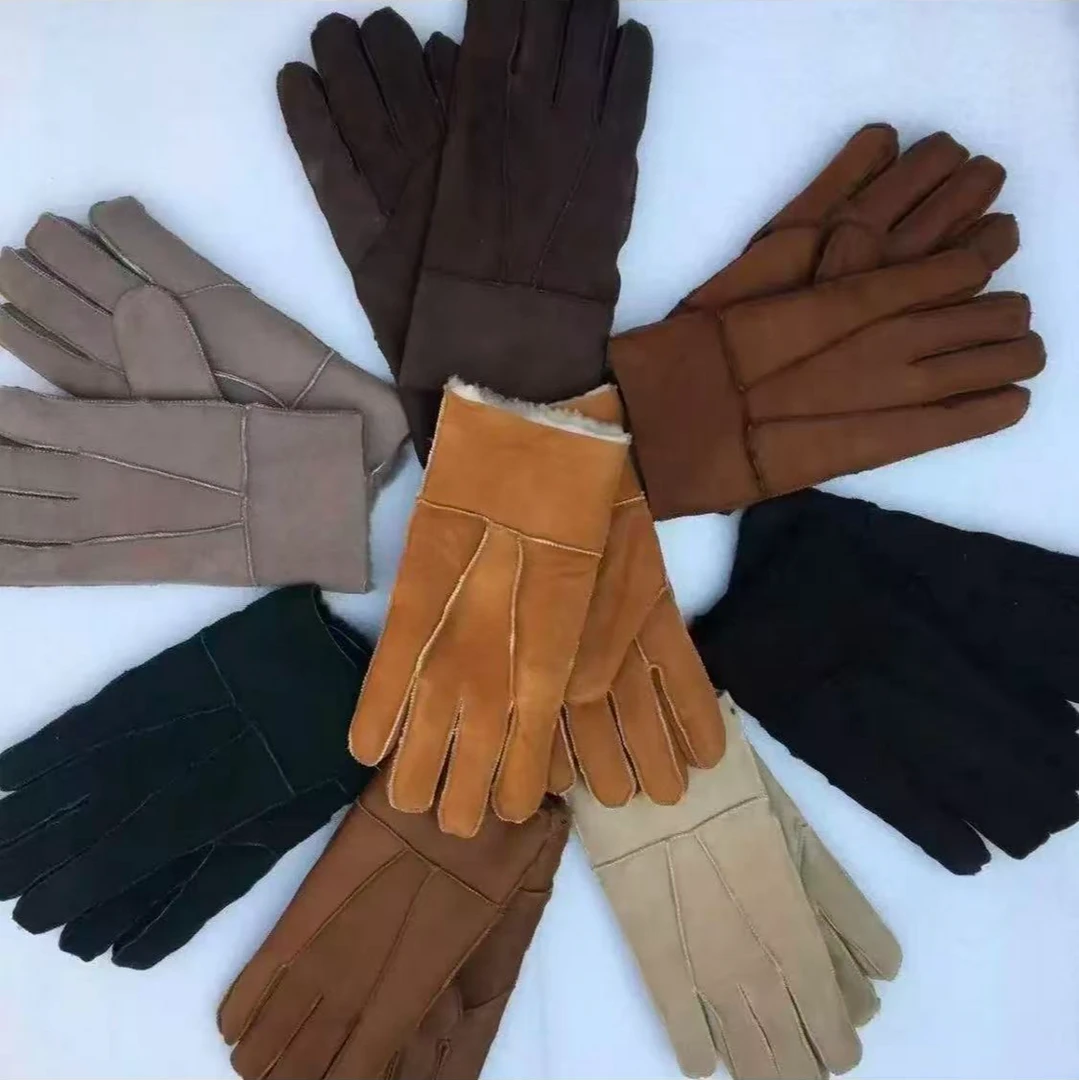 秋冬手套2025男女同款皮毛一体加绒加厚时尚保暖