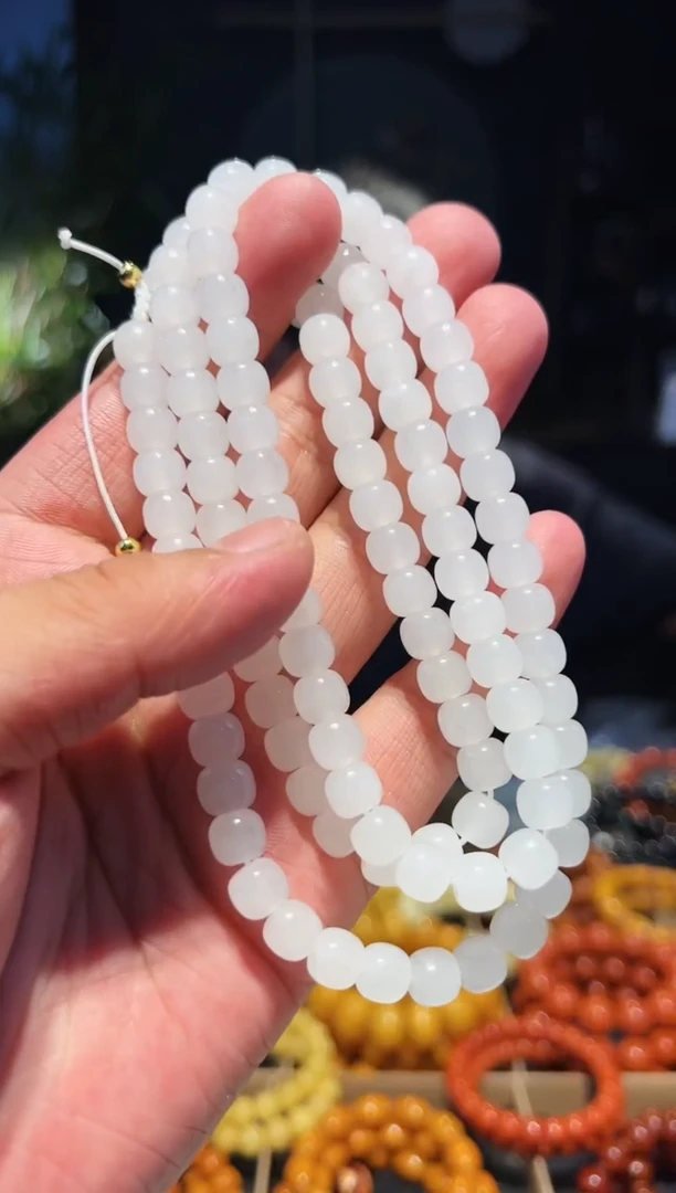 手串未镶嵌和田玉8+老型108