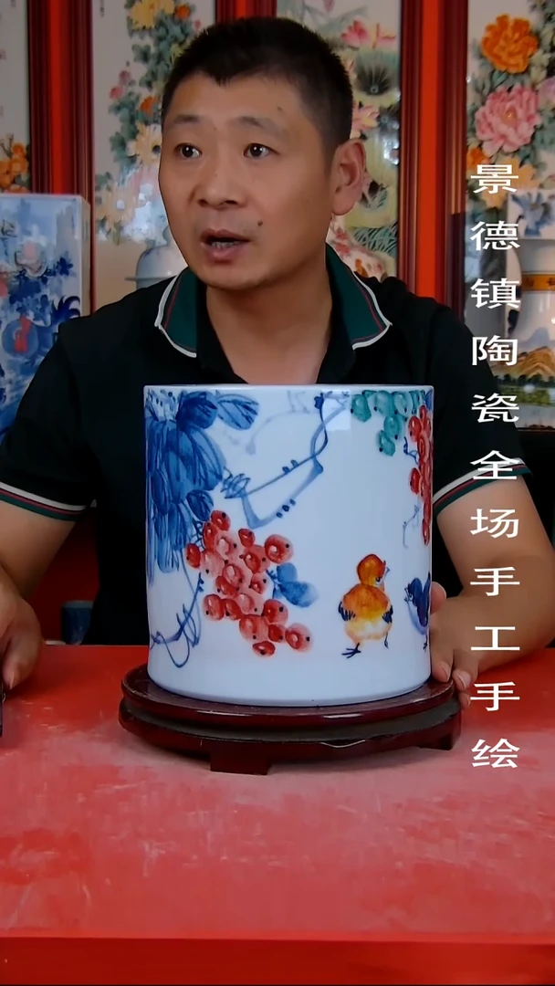 摆件景德镇陶瓷 全场手工手绘1