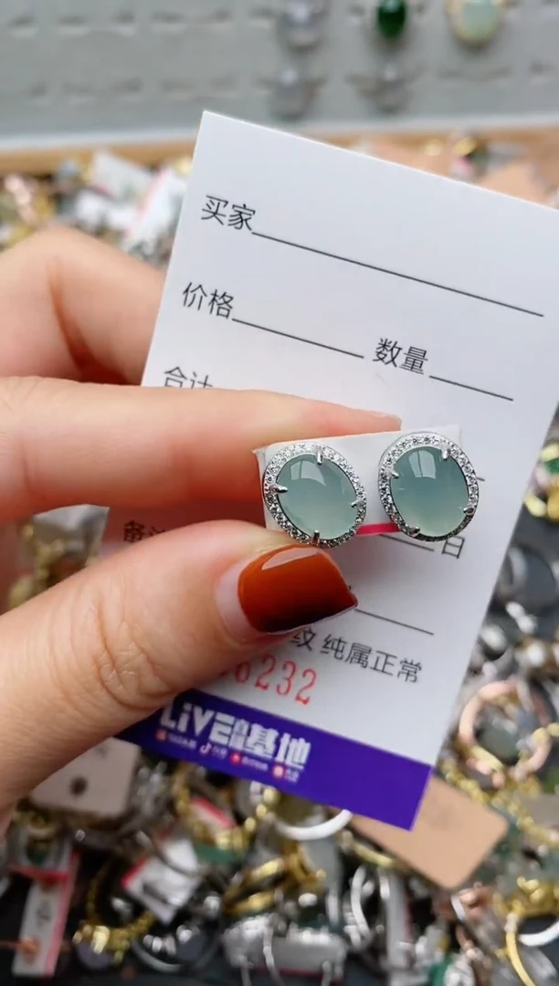 银S925镶嵌戒指翡翠.