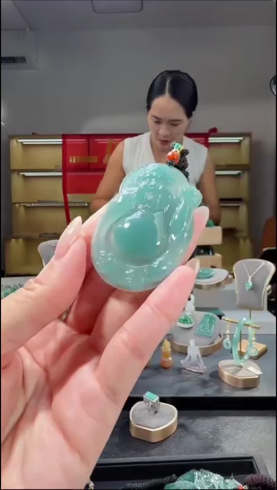 吊坠(不含链)未镶嵌翡翠财神