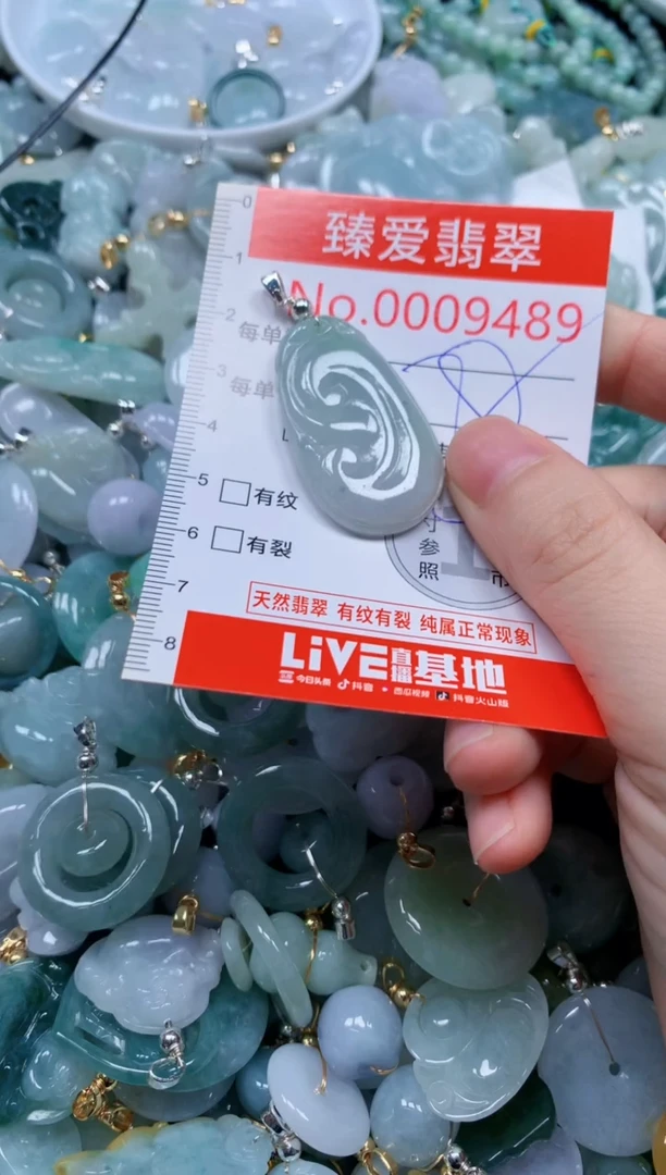 翡翠未镶嵌吊坠(不含链)9489