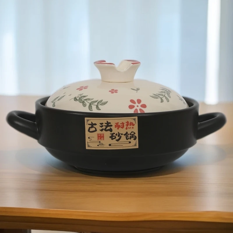 古法清花耐热砂锅精美家用陶瓷砂锅z
