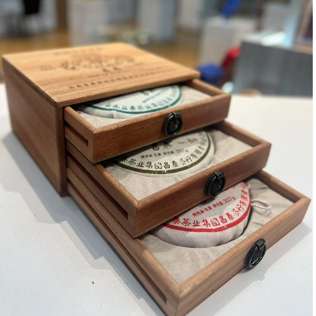 【小雨茶叶】 昌泰  三剑客 生茶 357g*3饼