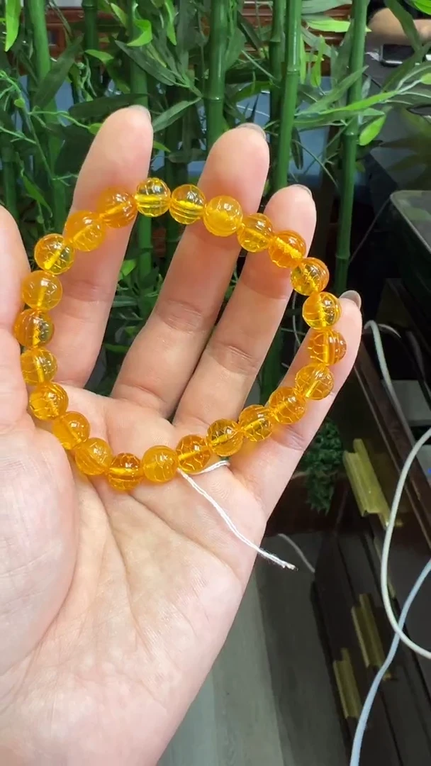 手链琥珀未镶嵌善*手串