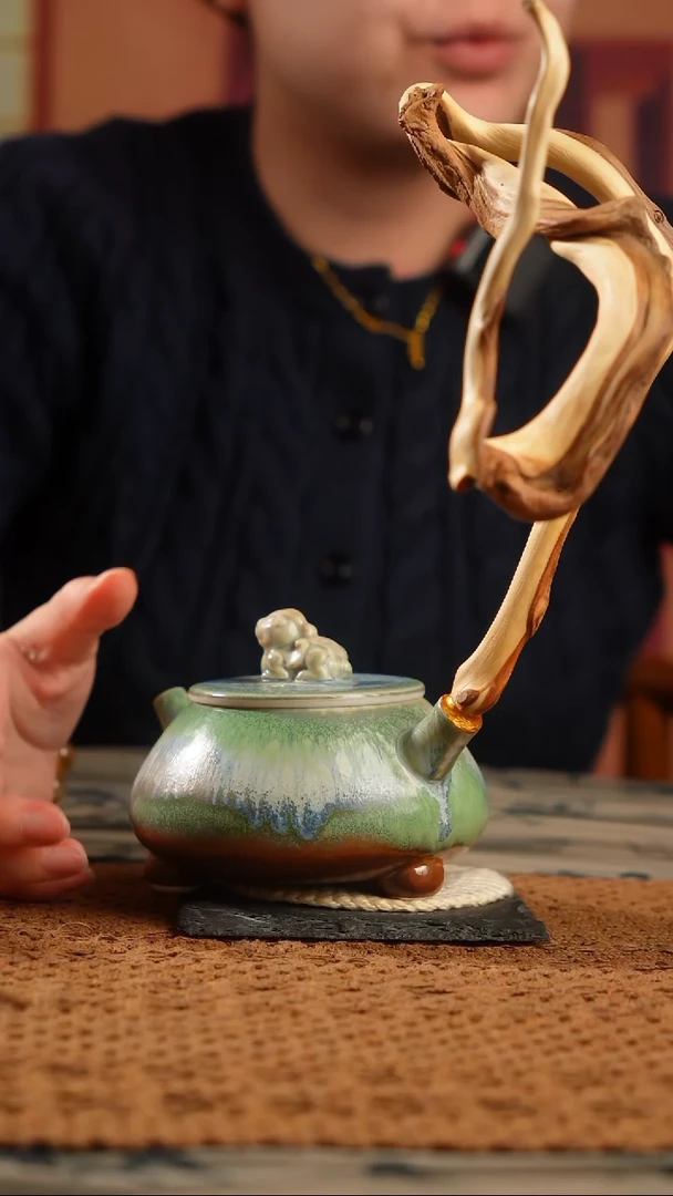 原创手工柴烧茶壶