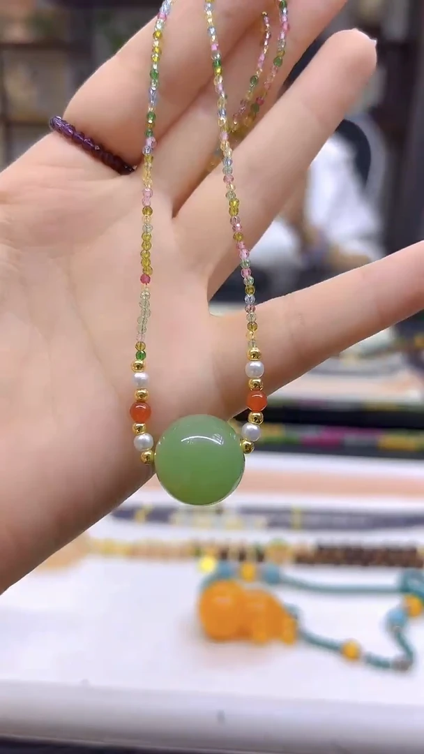 未镶嵌颈饰碧玺DIY款X510