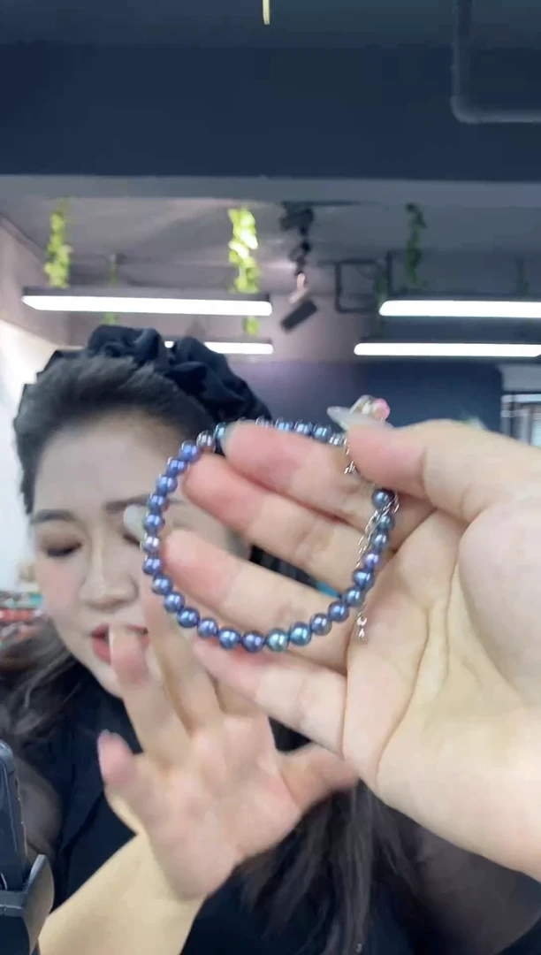 未镶嵌手链海水珍珠多样性发其一颜色微差