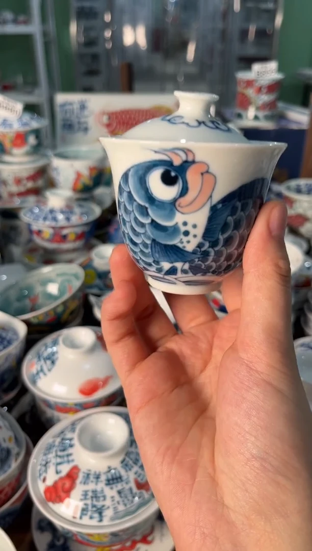 瓷片陶昨明盖碗（福利价格）