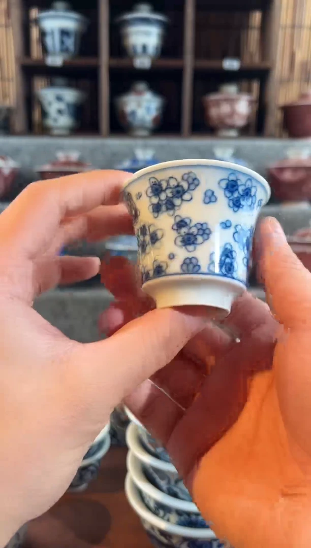 【闪购商品】天禄言瓷098梅花杯子