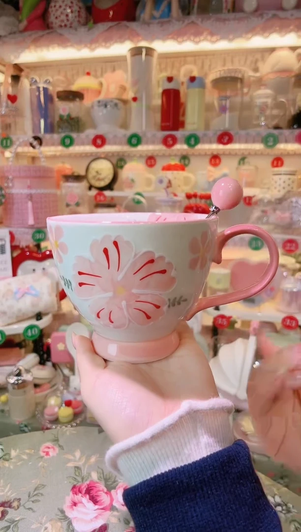 【闪购商品】摆件花朵早餐杯品质好，发货快，放心拍