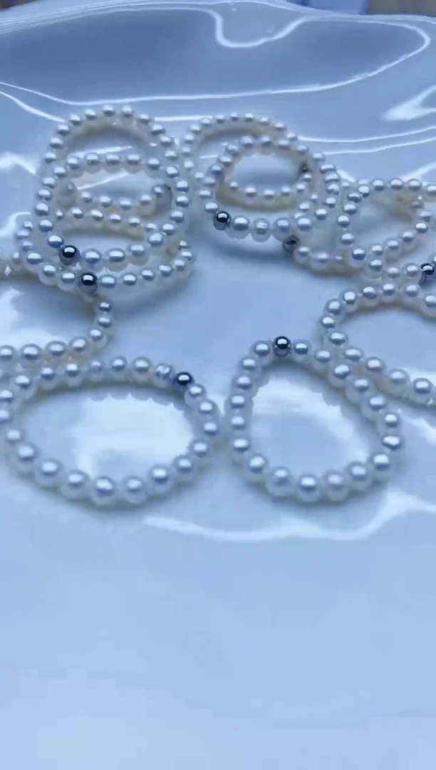 未镶嵌戒指淡水珍珠戒指多样性发其一