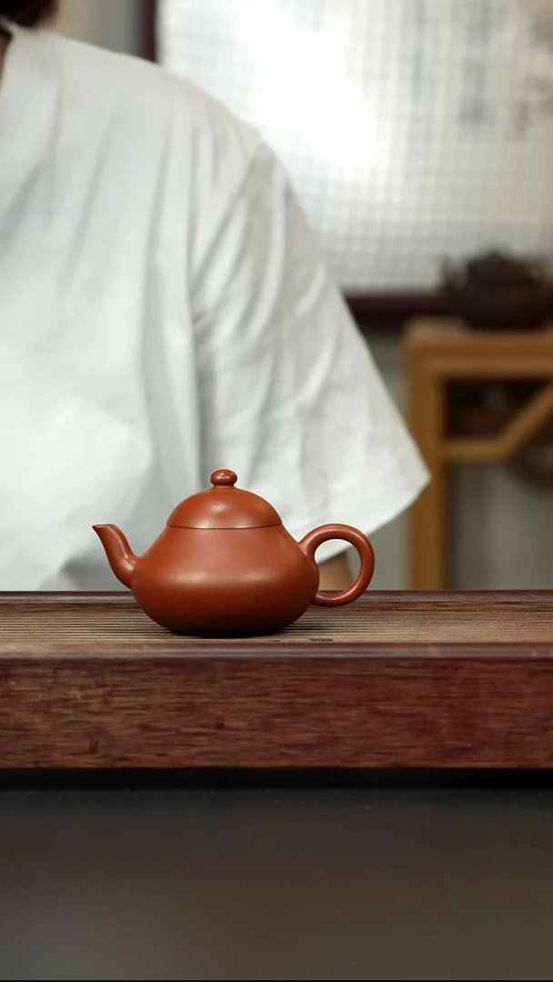 紫砂茶壶朱泥 梨形