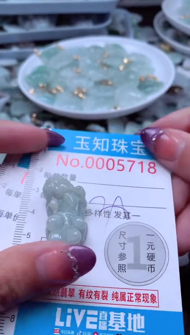 翡翠未镶嵌吊坠(不含链)5718