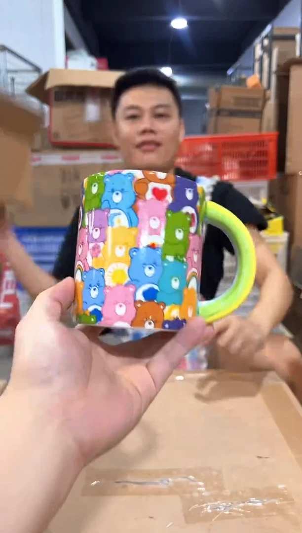 瓷片爱心熊合集马克杯