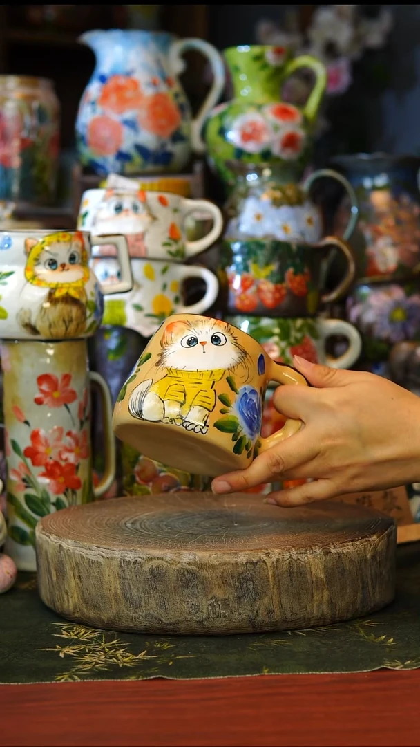陶瓷42景德镇手工手绘釉下彩