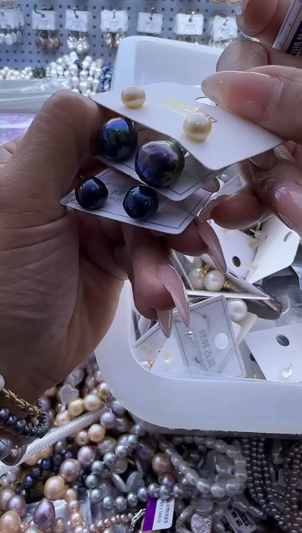 【闪购商品】淡水珍珠耳饰3个未镶嵌519