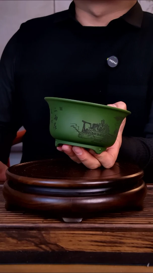 紫砂花盆紫砂花盆-内口12-6