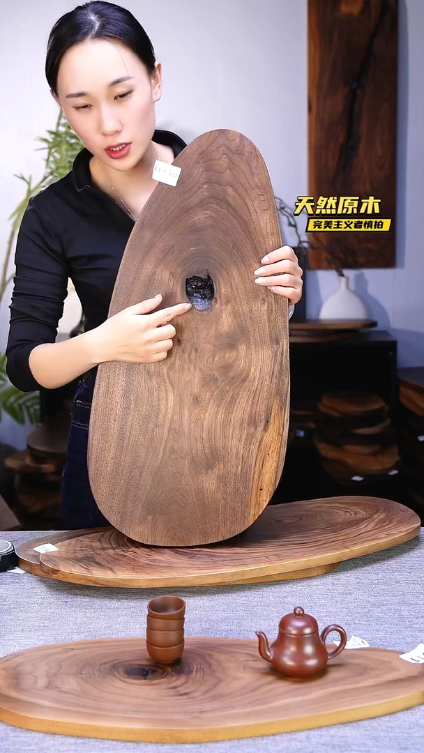 木北美黑胡桃原木.干裂疤结不属于商品质量问题完美主义者慎拍