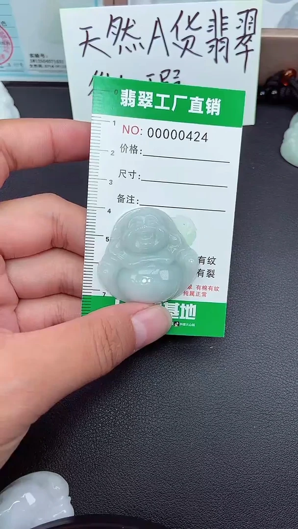 颈饰未镶嵌翡翠缅甸天然翡翠微微瑕0424