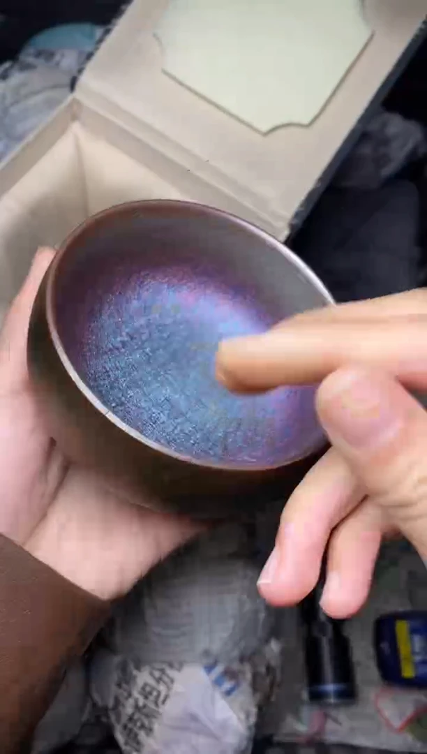 【闪购商品】茶盏糖果 禅定 紫 盏三疯建盏茶