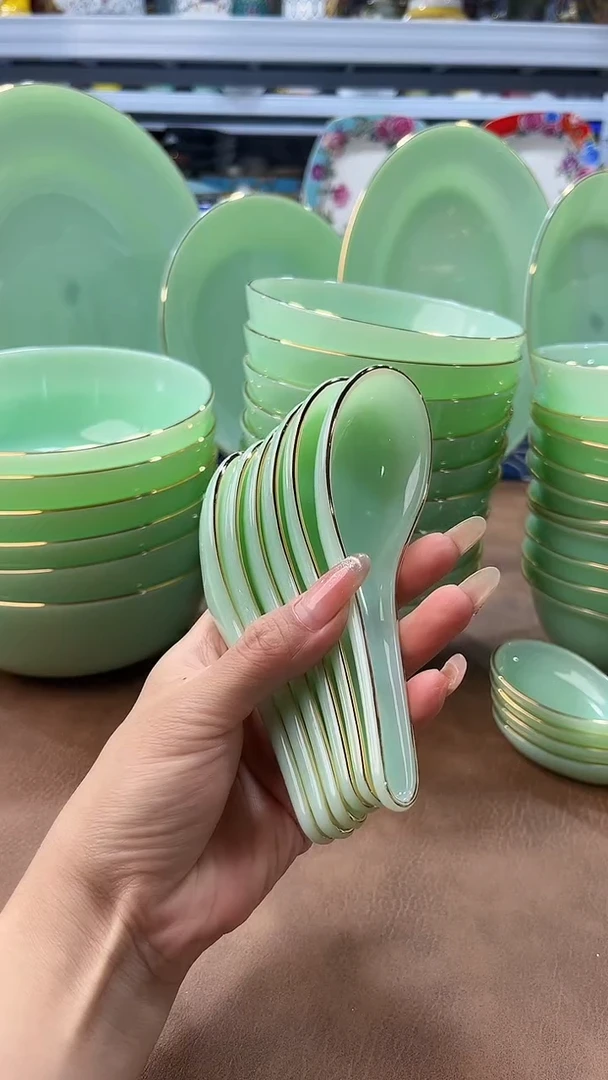 玉瓷小勺子6只餐具