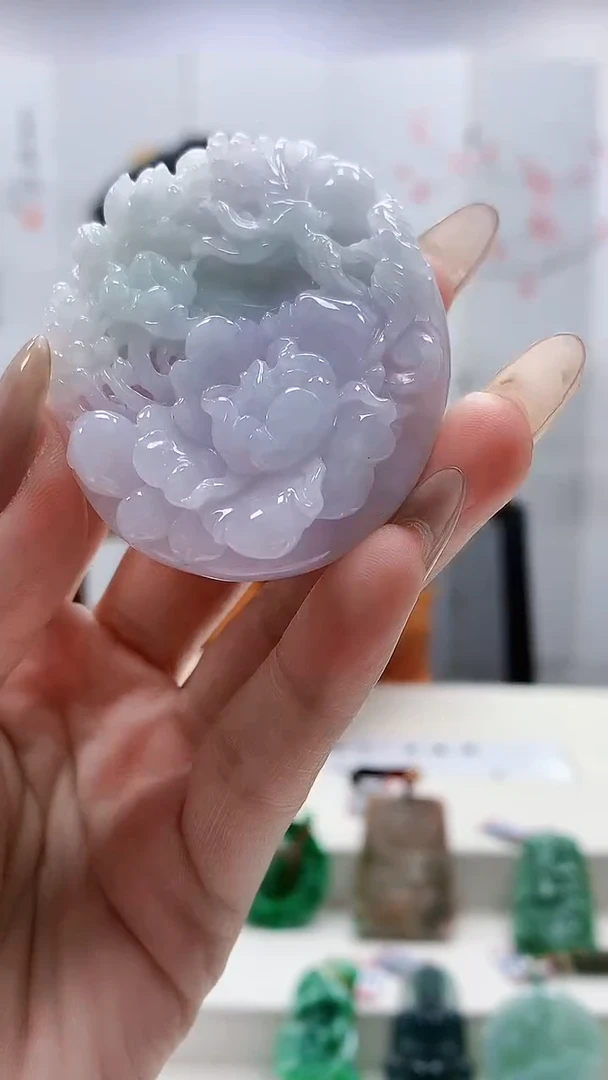 未镶嵌定制翡翠4852lr-毛货挂件6