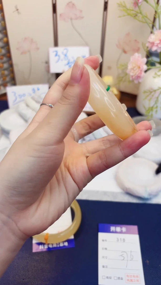 【闪购商品】石英质玉手镯未镶嵌318-财气镯-圈口57