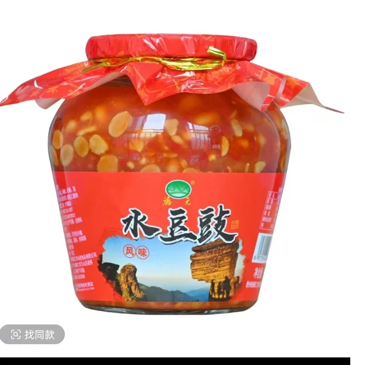 贵州特产水豆豉农家小吃辣椒德元豆豉酱凉拌火锅