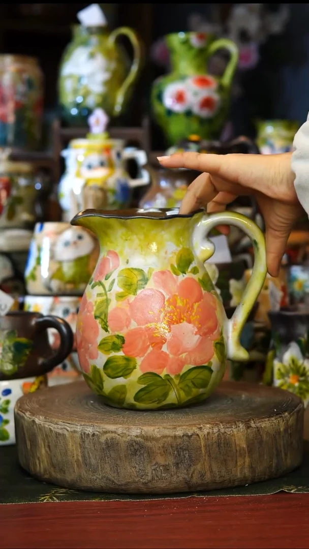 陶瓷65景德镇手工手绘釉下彩