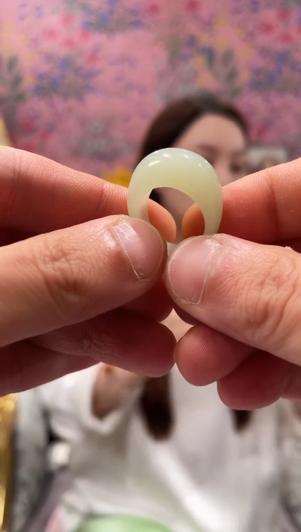 和田玉戒指未镶嵌和田玉戒指18圈口