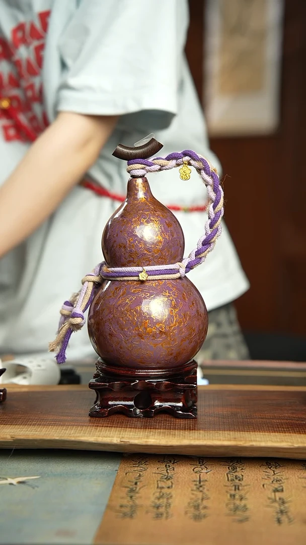 用****3219号600ml左右非遗大漆酒葫芦