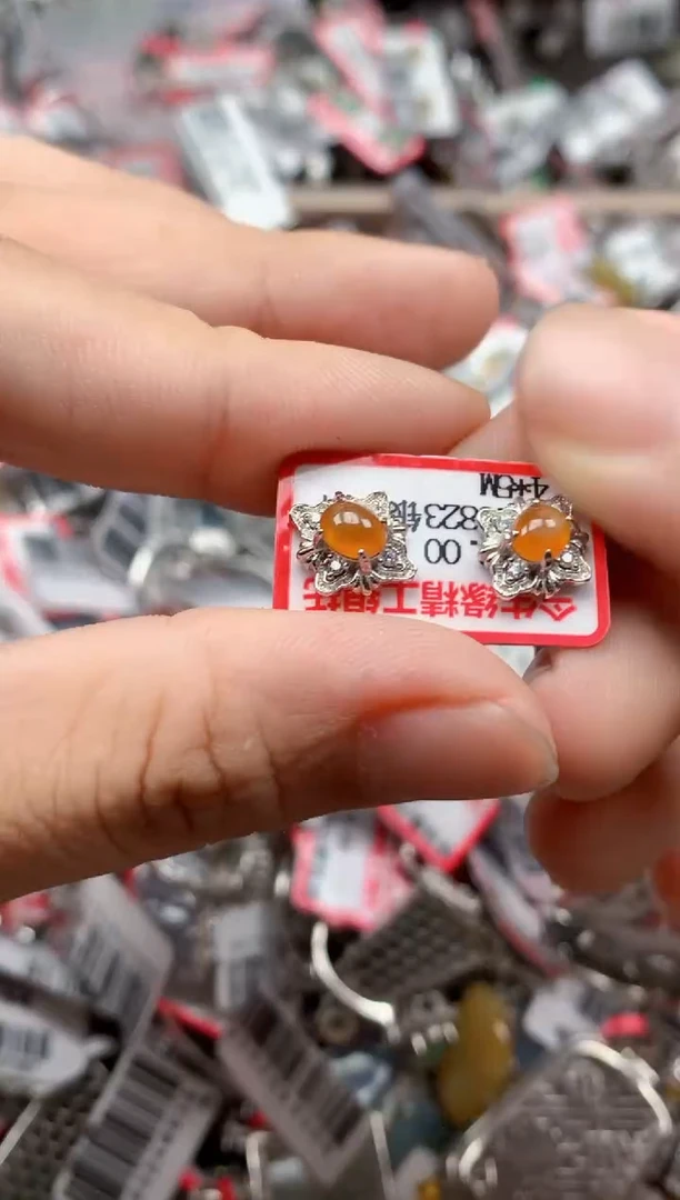 银S925镶嵌戒指翡翠天然A货缅甸翡翠