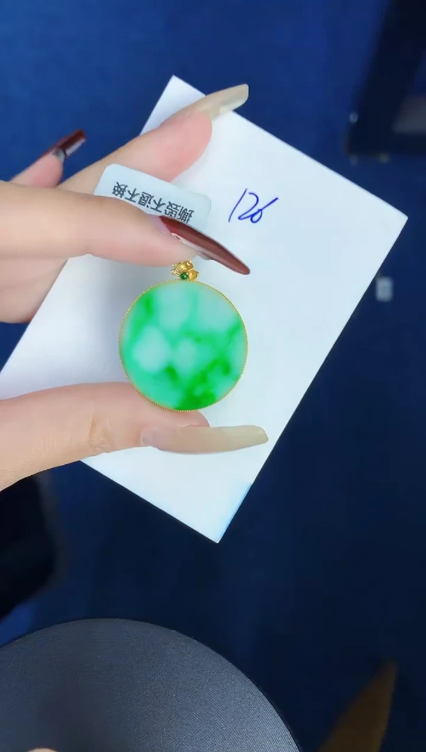 【闪购商品】翡翠颈饰18K金镶嵌0000000000