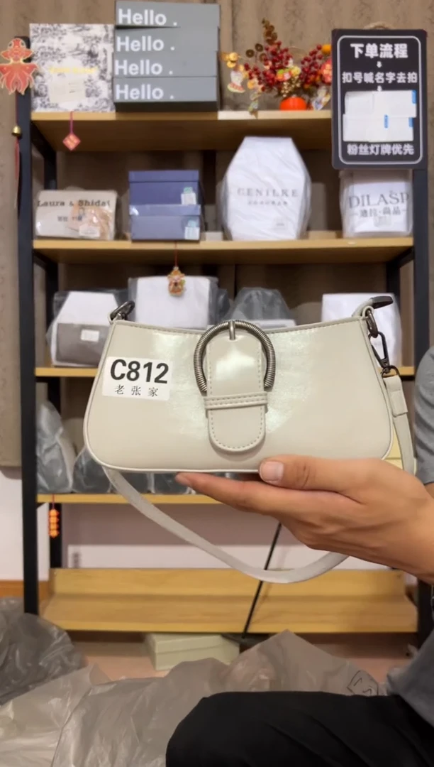 小牛剖层皮革老张家女包812