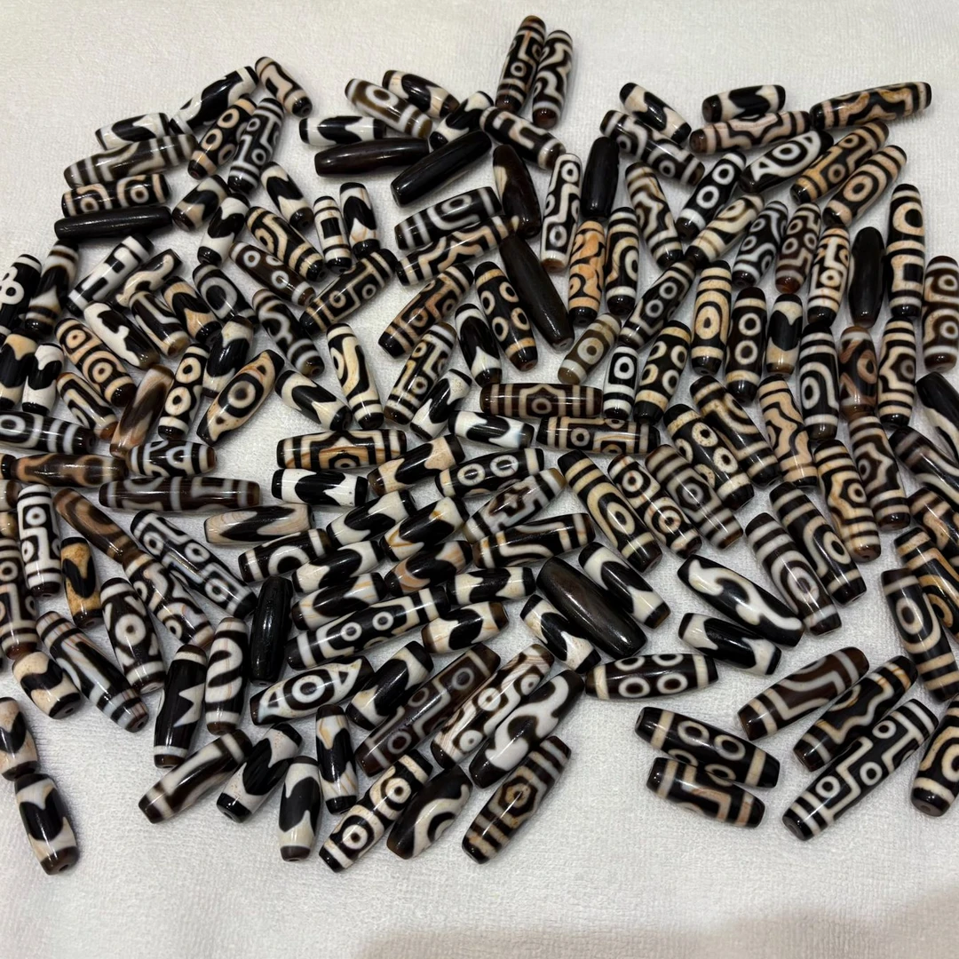 【梵缘】台湾行运手工朱砂系列玛瑙天珠默认随机发